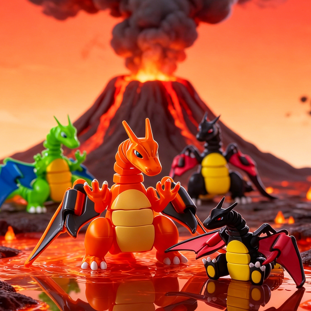 Model Kit Rayquaza - Pokémon Charizard 3D Printing Model Of