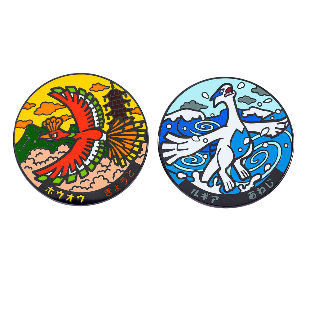 Model Kit Lugia - Anime Lugia & Ho-Oh Pin Badge
