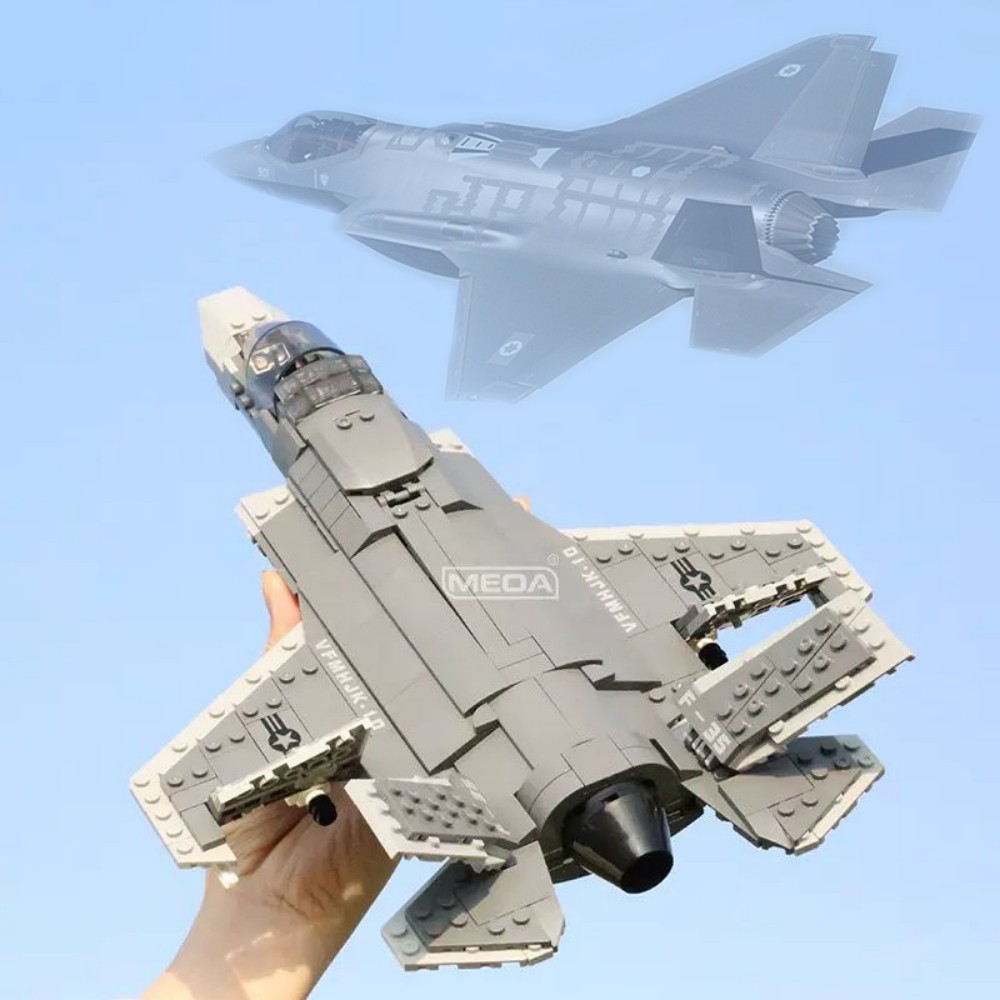 Model Kit Ww2 - 646pcs F-35 Lightning II Plane Building