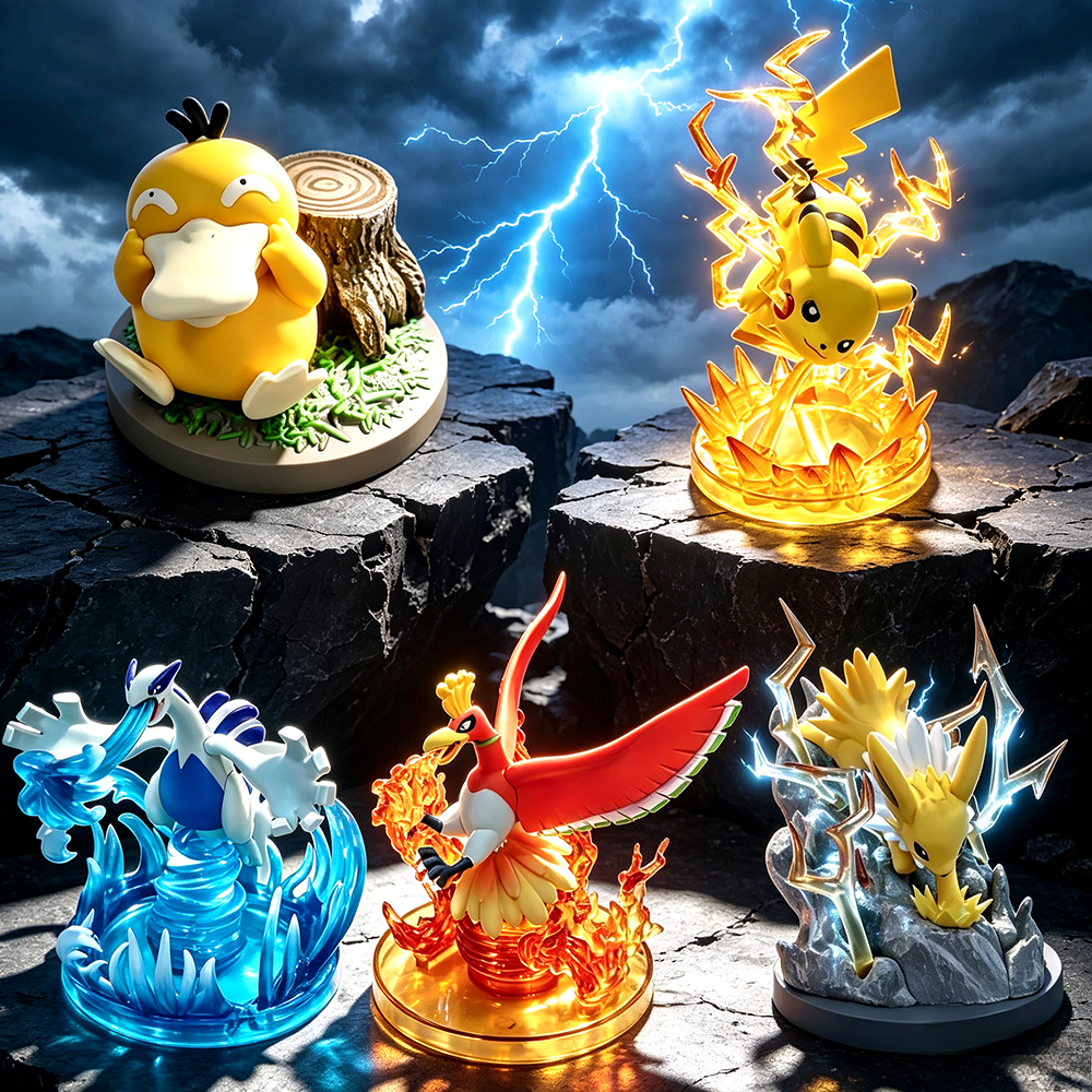 Model Kit Lugia - 15cm/5.9in Anime Pokemon Figure Psyduck Pikachu