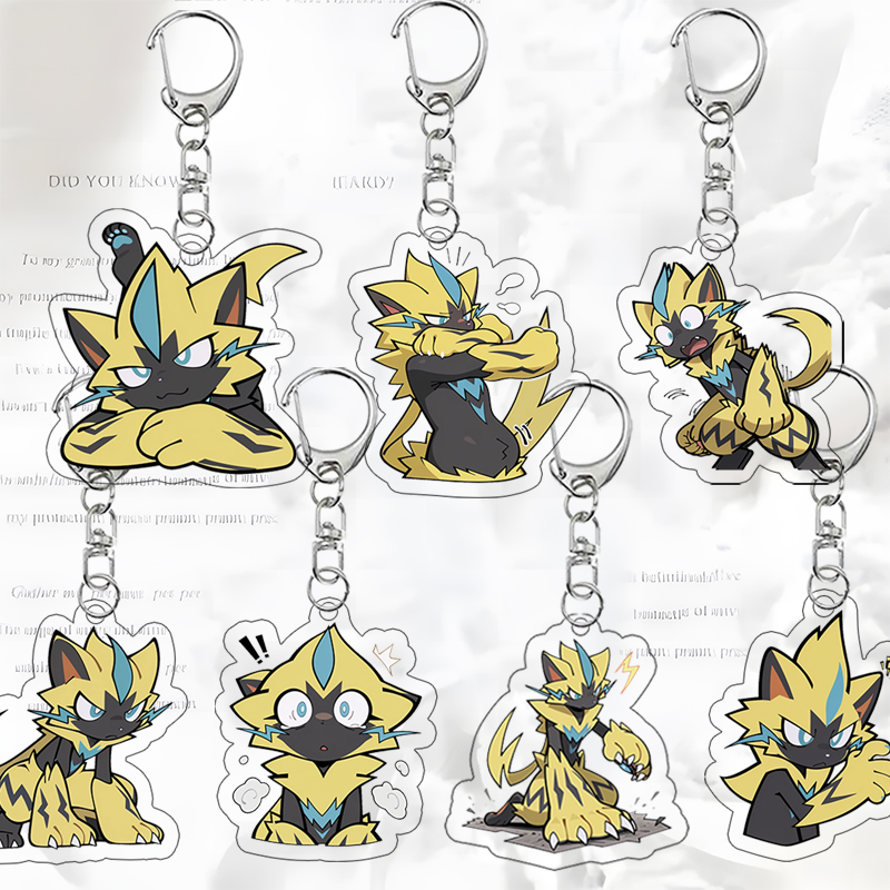 Model Kit Plastic - Zeraora Acrylic Keychain Q Version Meme