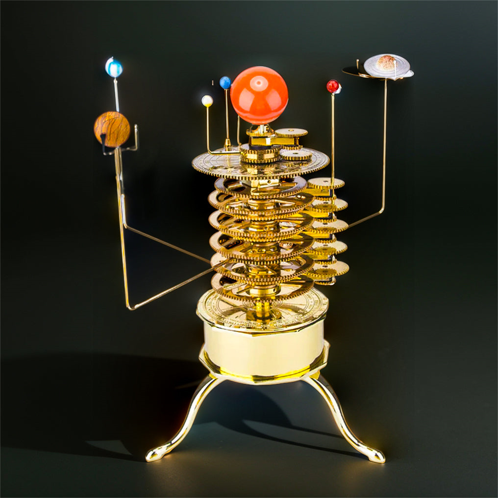 Model Kit Mecha - 200Pcs DIY 3D Metal Orrery Solar