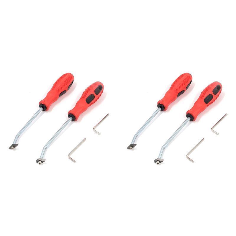 Seam Scraper Tool - A98E-4-Piece Slotting Machine Set Grouting Removal