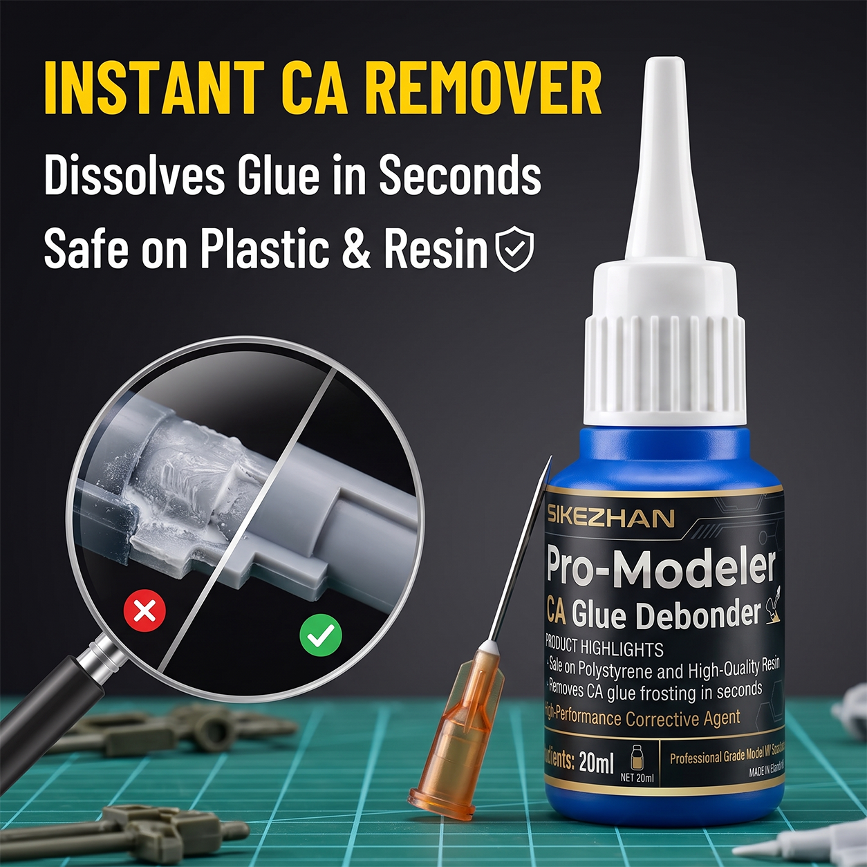 Model Kit Glue - SIKEZHAN 20ml CA Glue Debonder Super