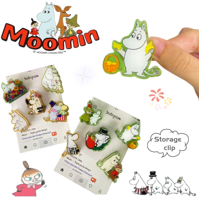 Model Kit Plastic - Moomin storage clip Stylish and Personalized