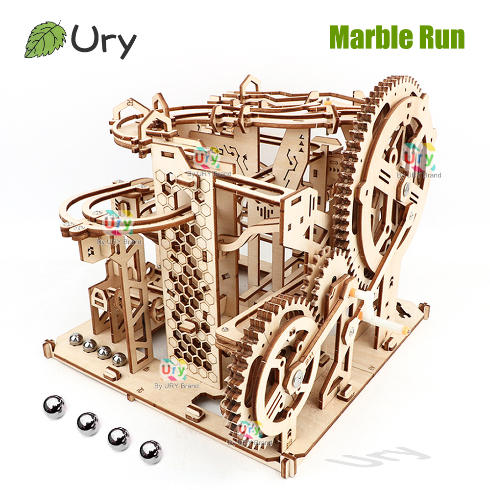 Model Kit Runner - Ury 3D Wooden Puzzle Marble Run