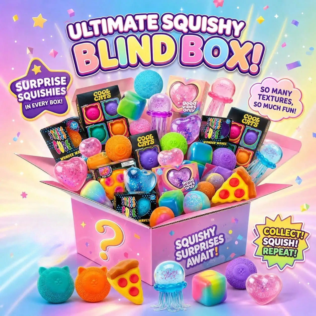 Model Kit Plastic - 100+ Pieces Assorted Squishy Figures Blind