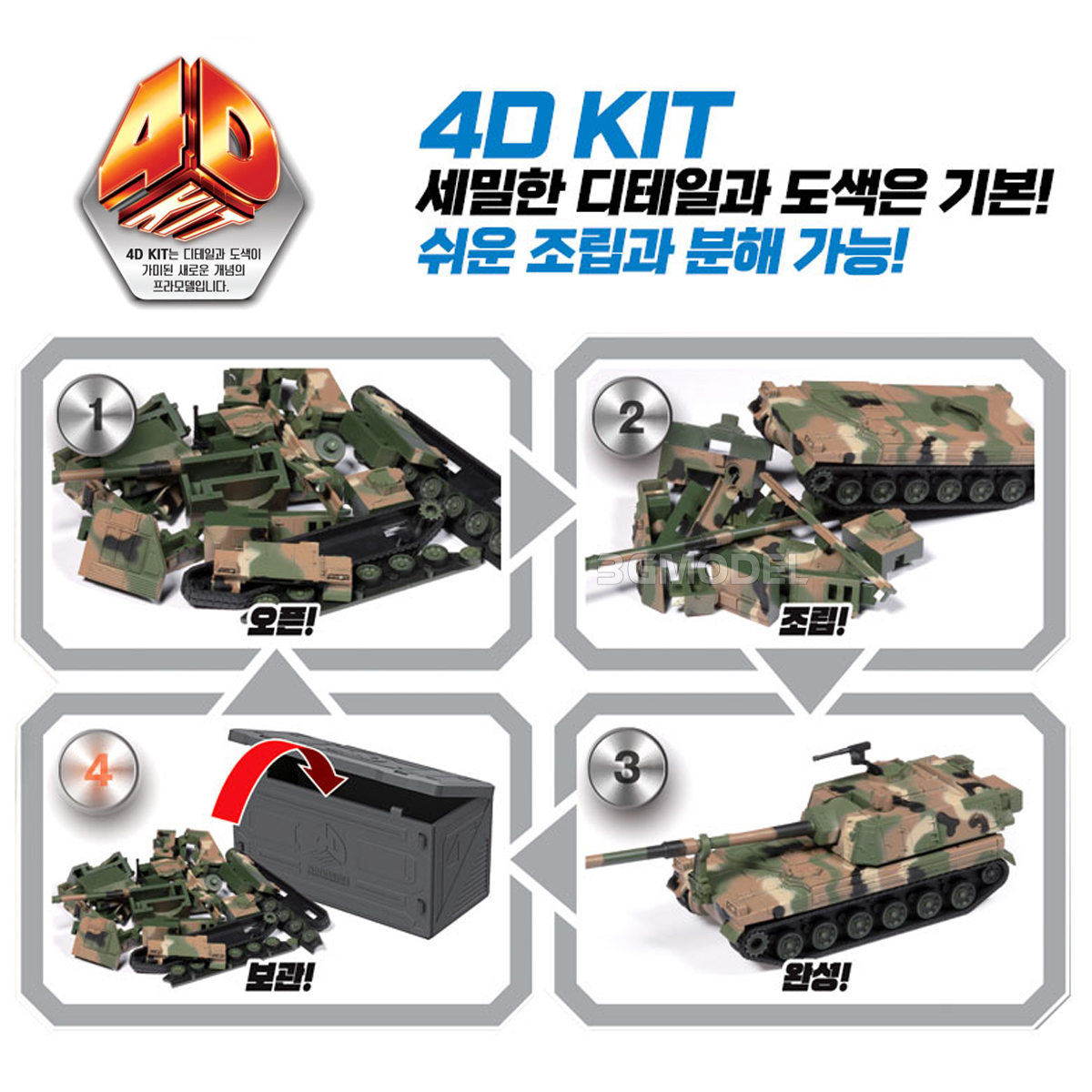 Academy 4D assembled model kit - Model Kit Glue ulasan dan harga
