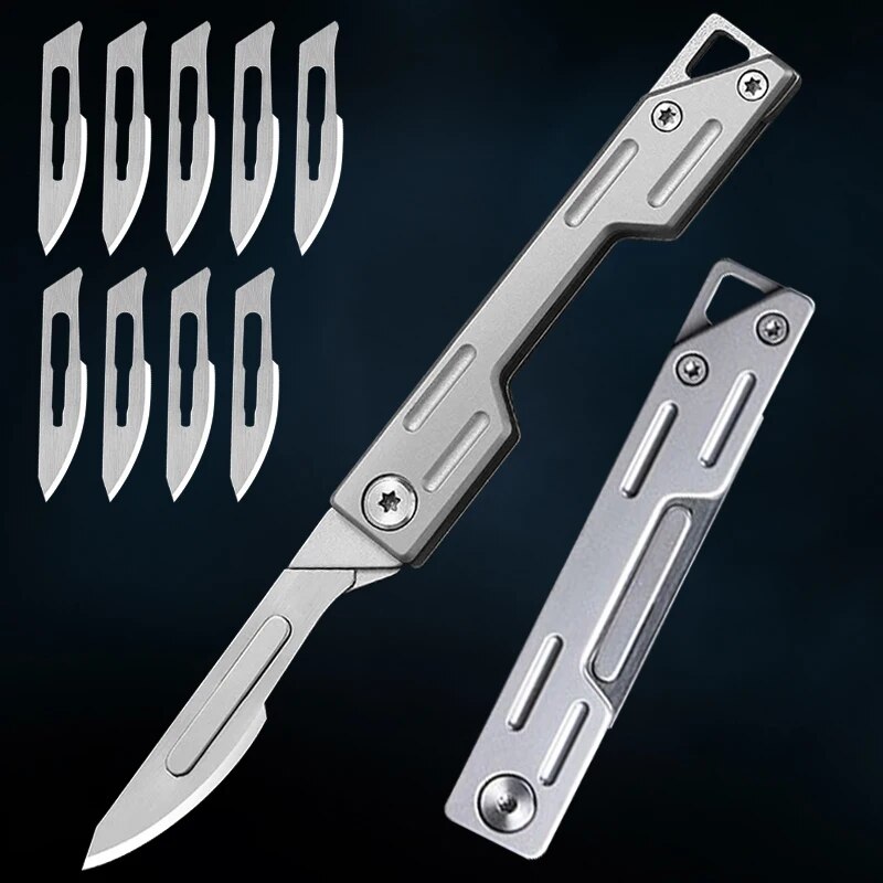 Folding Knife Stainless Steel  - Hobby Knife Blade ulasan dan harga