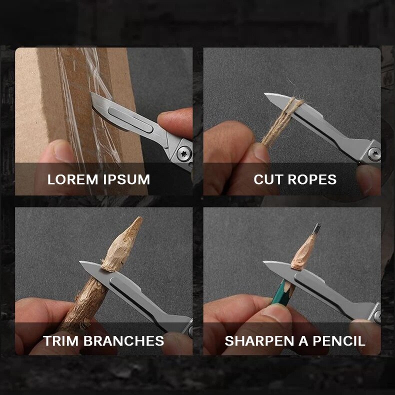 Folding Knife Stainless Steel  - Hobby Knife Blade ulasan dan harga