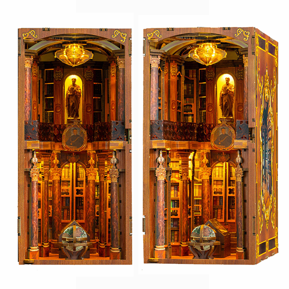 DIY Wooden Book Nook Shelf Ins - Model Kit Glue ulasan dan harga