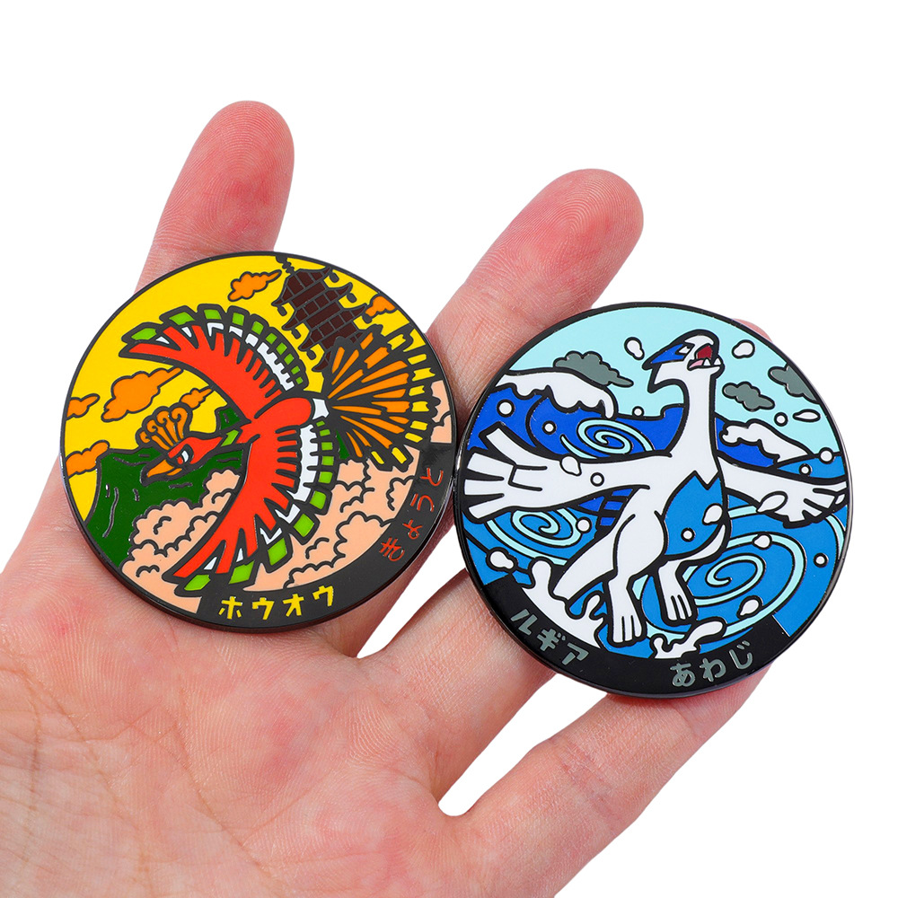Anime Lugia & Ho-Oh Pin Badge  - Model Kit Lugia ulasan dan harga