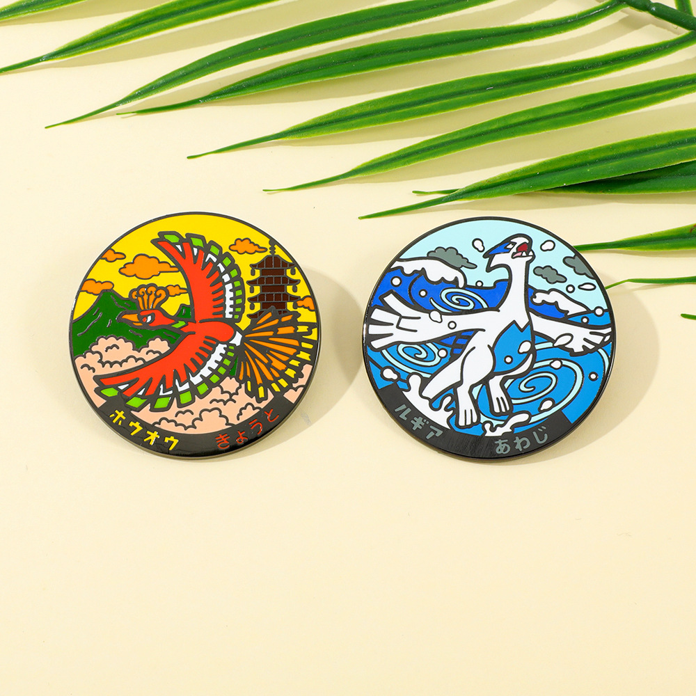 Anime Lugia & Ho-Oh Pin Badge  - Model Kit Lugia ulasan dan harga