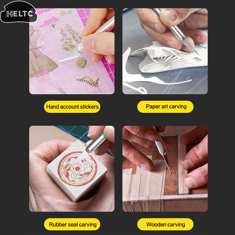 13Pcs Aluminum Alloy Carving K - Hobby Knife Blade ulasan dan harga