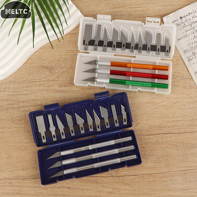 13Pcs Aluminum Alloy Carving K - Hobby Knife Blade ulasan dan harga