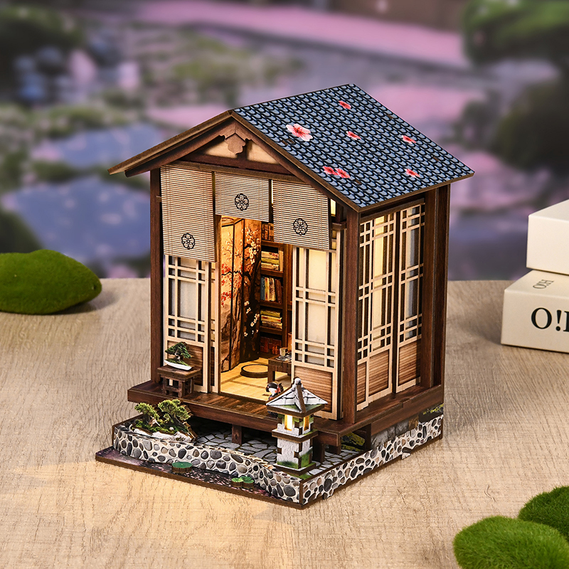DIY Wooden Book Nook Shelf Ins - Model Kit Glue ulasan dan harga