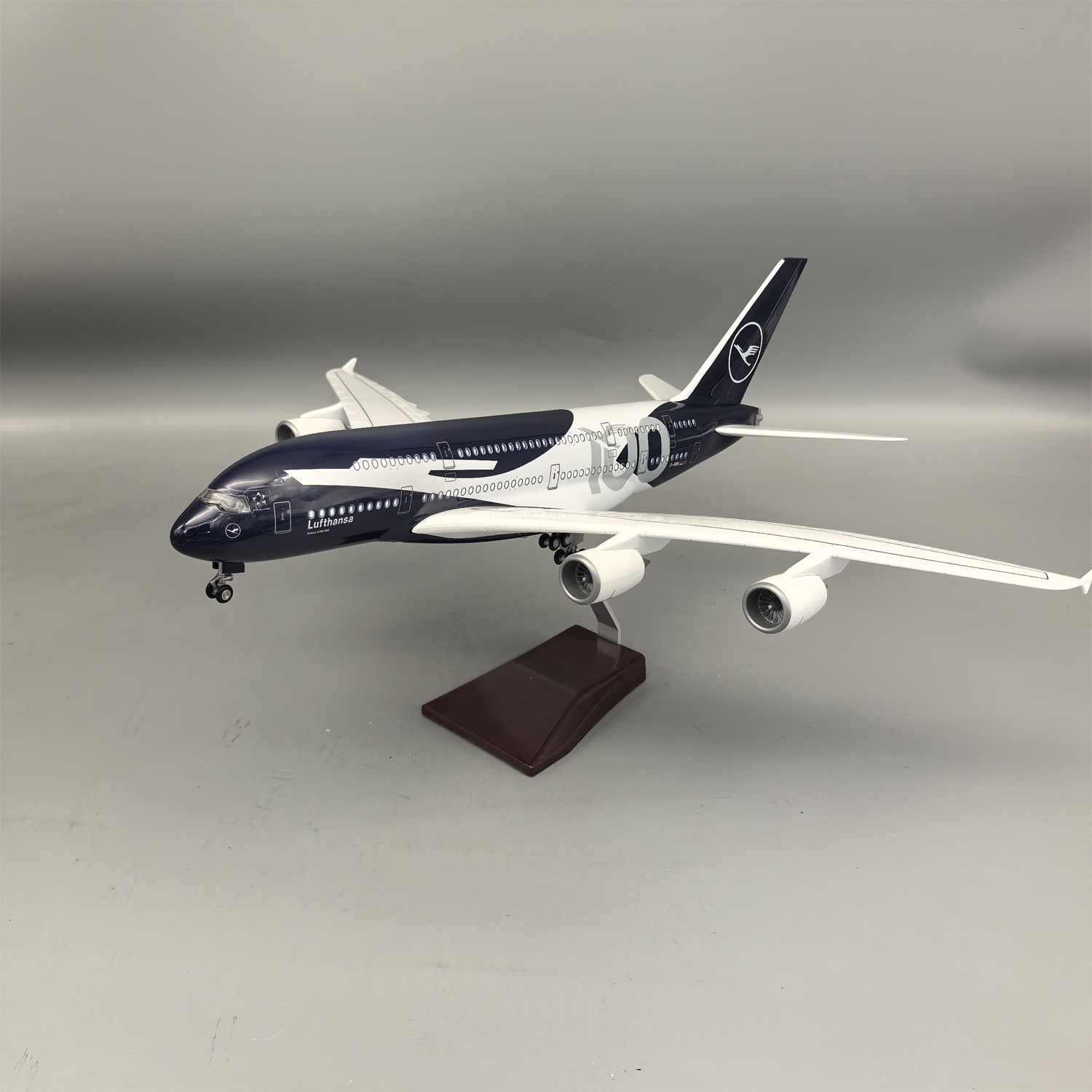 New 45cm Lufthansa A380 100 Ye - Model Kit Airplane ulasan dan harga