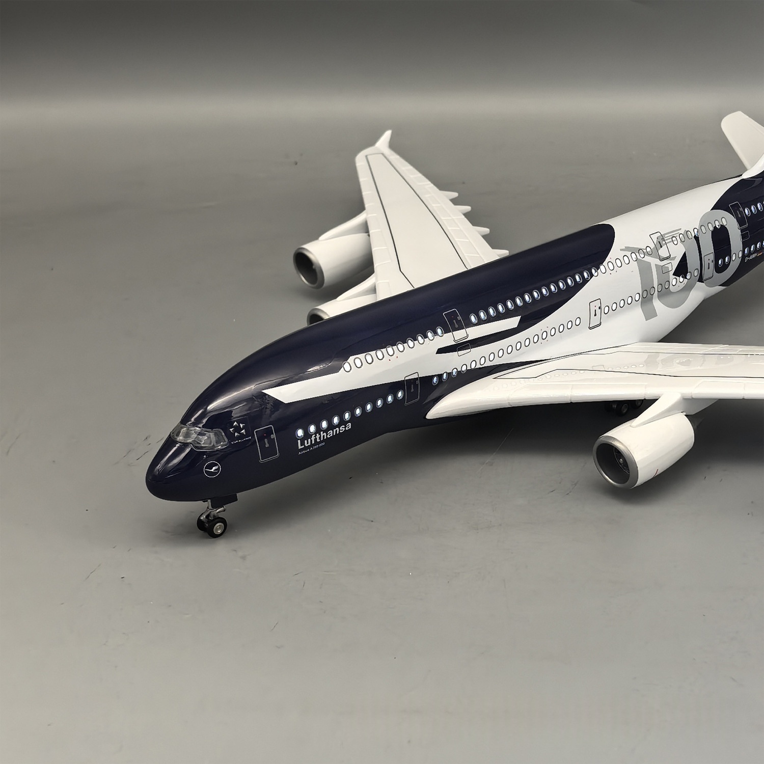 New 45cm Lufthansa A380 100 Ye - Model Kit Airplane ulasan dan harga