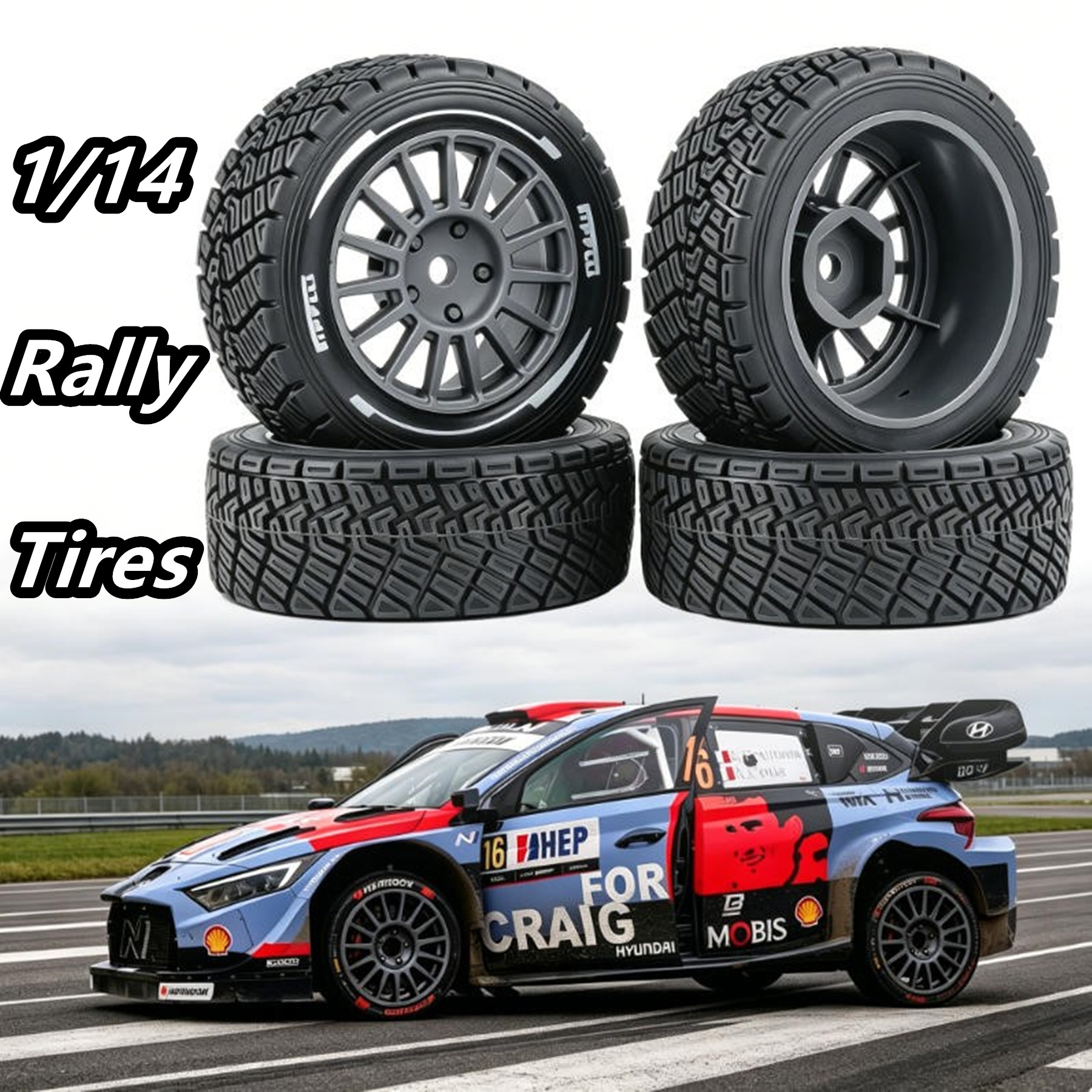 1/14 WRC Rally Tires Racing Ty - Model Kit Tamiya ulasan dan harga