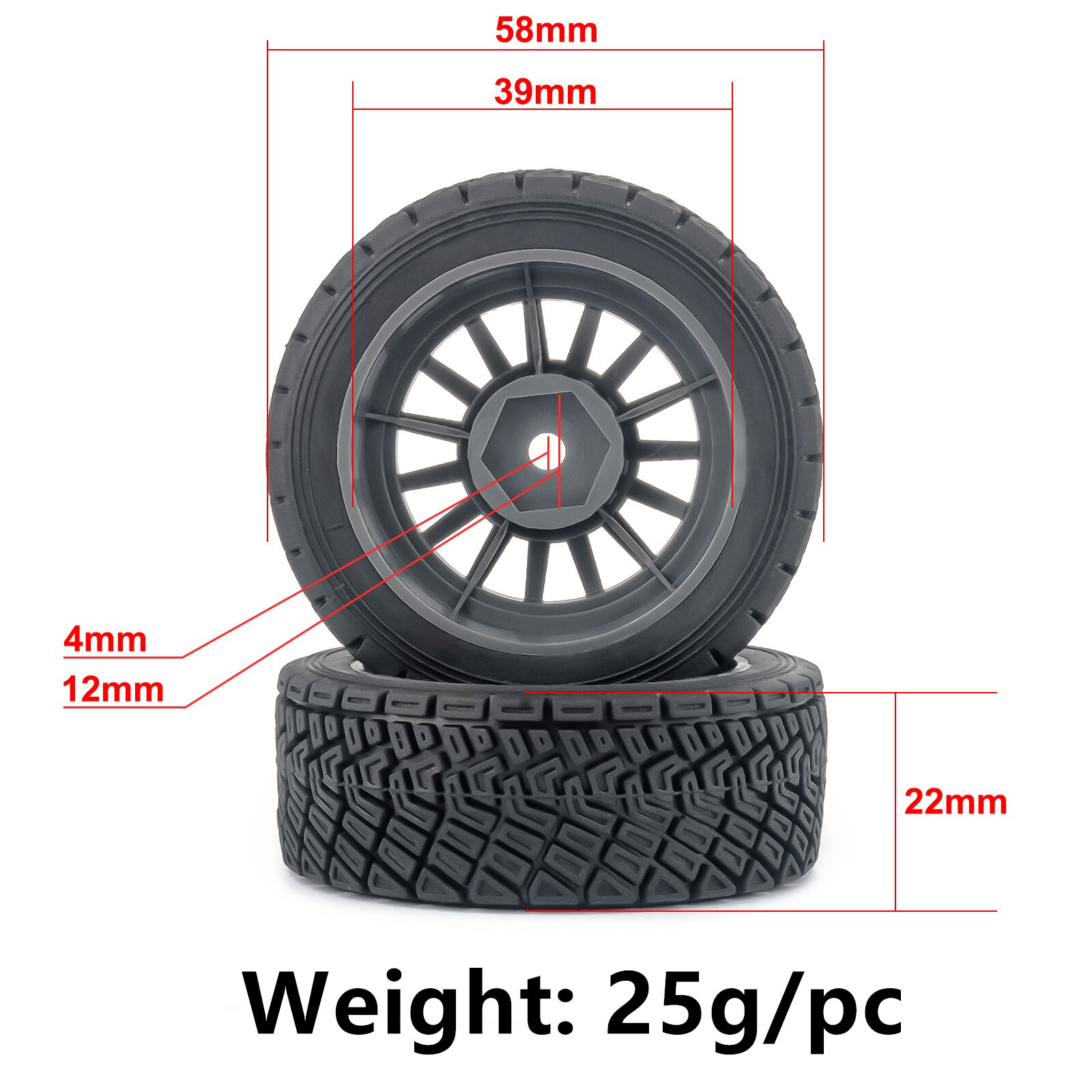 1/14 WRC Rally Tires Racing Ty - Model Kit Tamiya ulasan dan harga