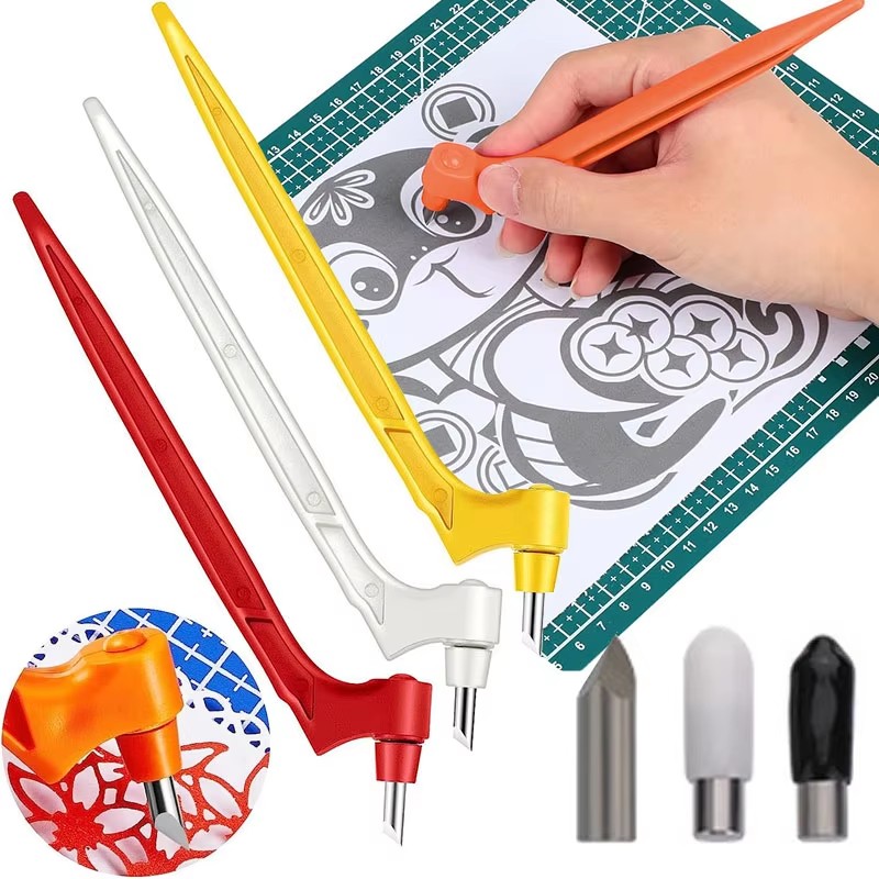 1/2/4/6set 360˚ Rotating Paper - Hobby Knife Blade ulasan dan harga
