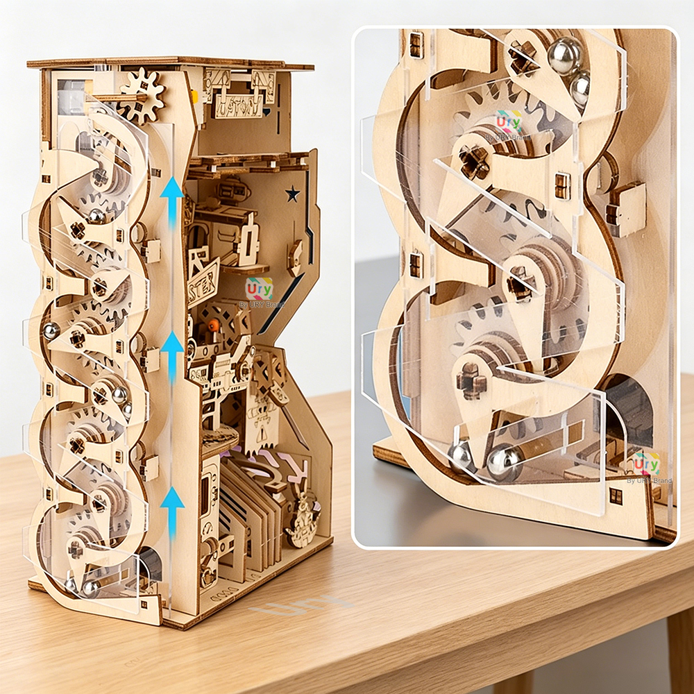 Ury 3D Wooden Puzzle Electric  - Model Kit Runner ulasan dan harga
