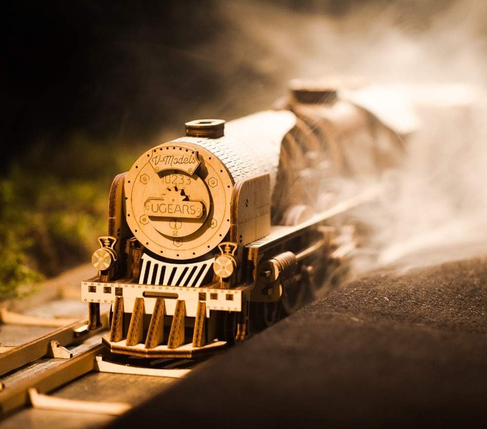 V-Express Steam Train with Ten - Model Kit Engine ulasan dan harga