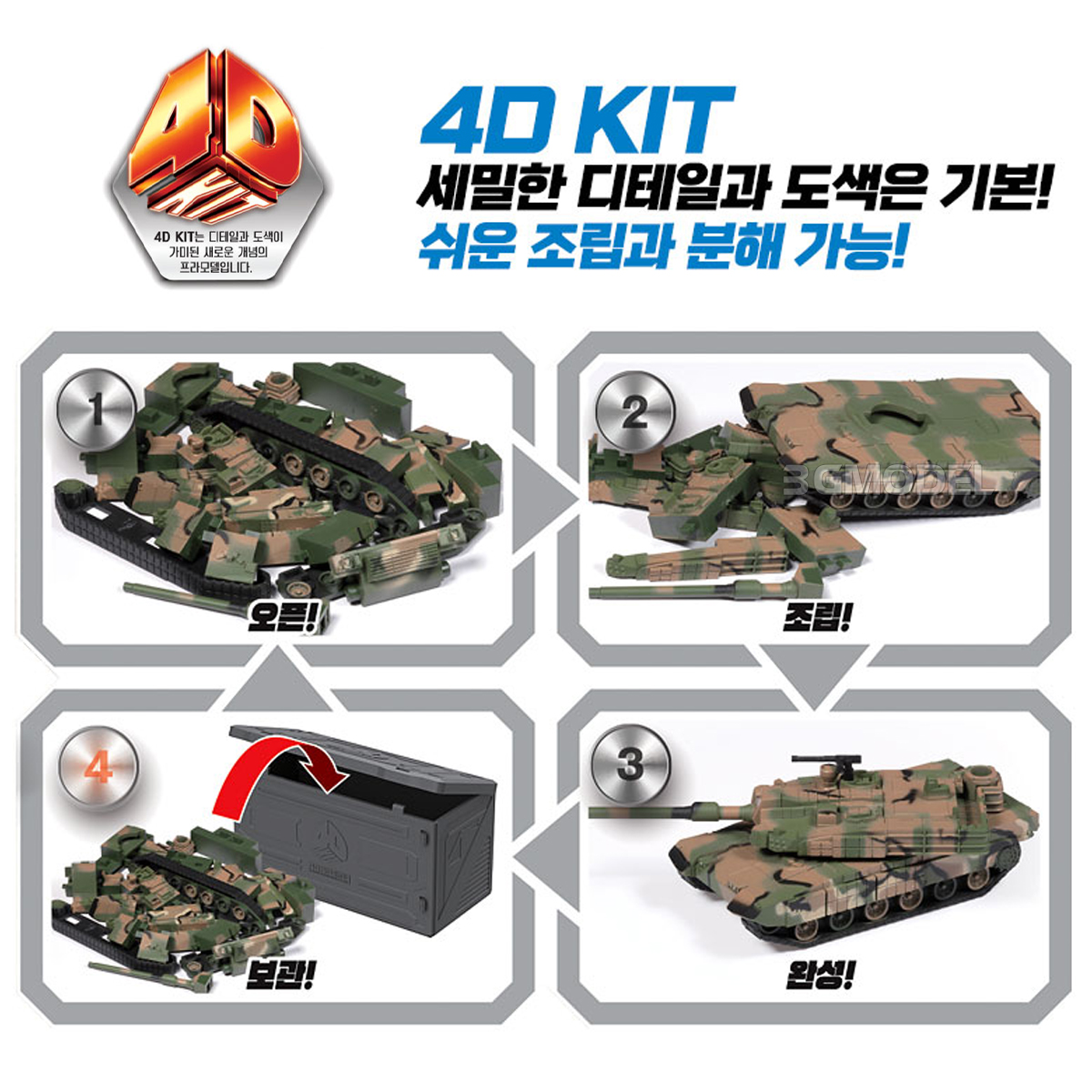 Academy 4D assembled model kit - Model Kit Glue ulasan dan harga