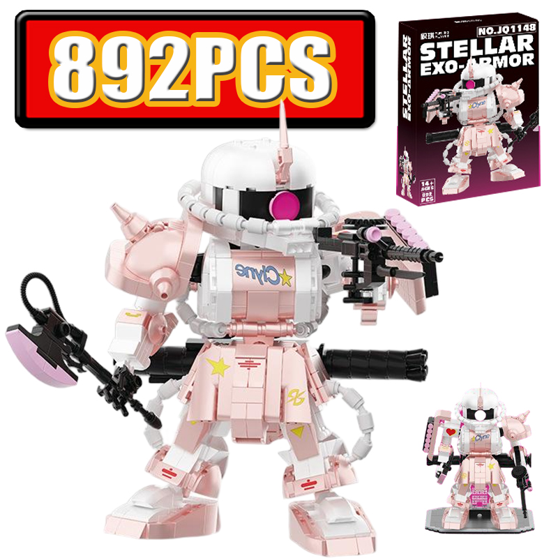 892PCS Pink Zaku Mecha Buildin - Model Kit Gundam Wing ulasan dan harga