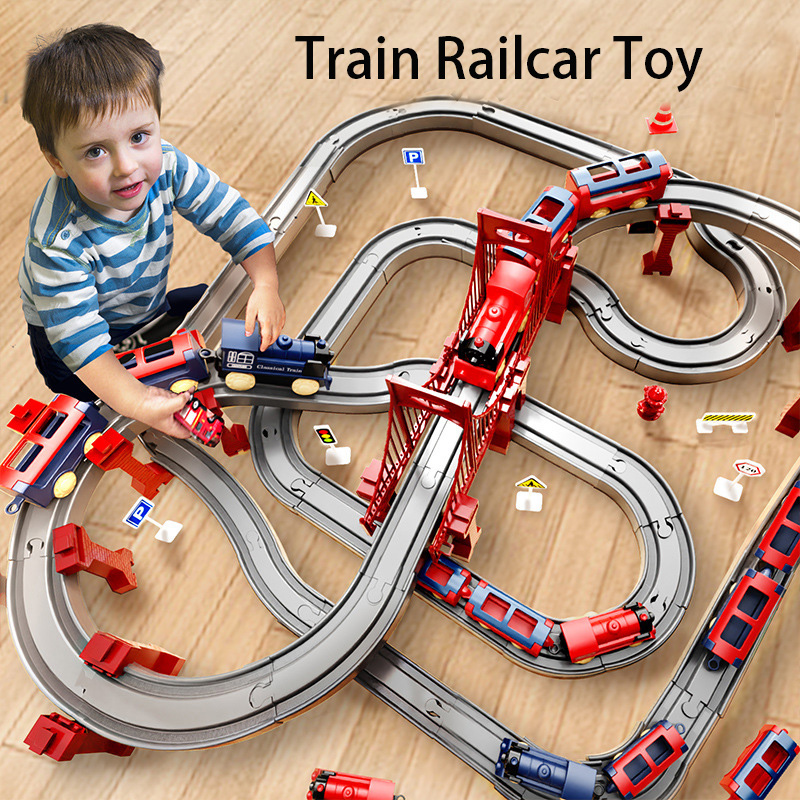 44Pcs/set Electric Train Track - Model Kit Runner ulasan dan harga