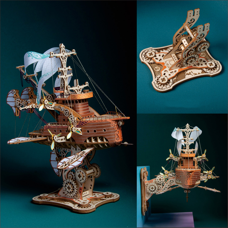 DIY 3D Wooden Puzzle Fantastic - Model Kit Glue ulasan dan harga