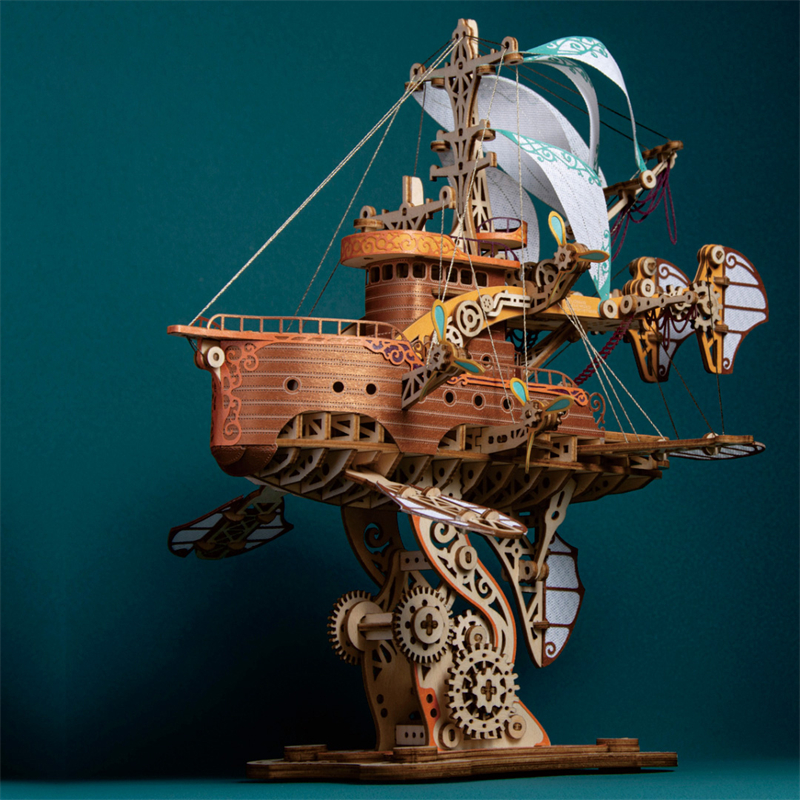 DIY 3D Wooden Puzzle Fantastic - Model Kit Glue ulasan dan harga
