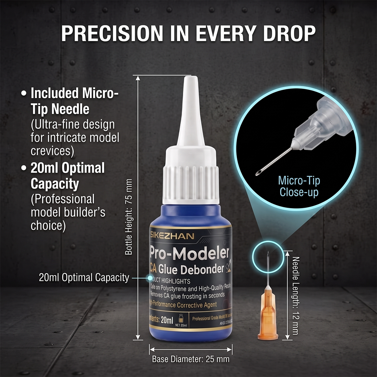 SIKEZHAN 20ml CA Glue Debonder - Model Kit Glue ulasan dan harga