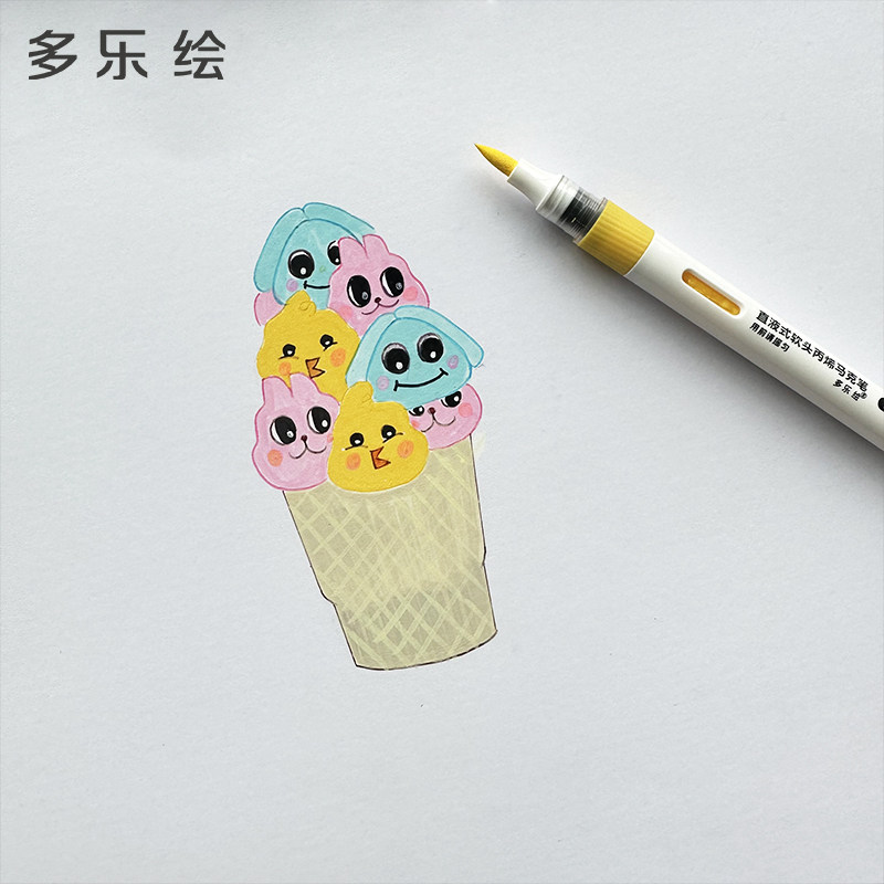 DOLOHA Doloha Acrylic Marker M - Model Kit Markers ulasan dan harga