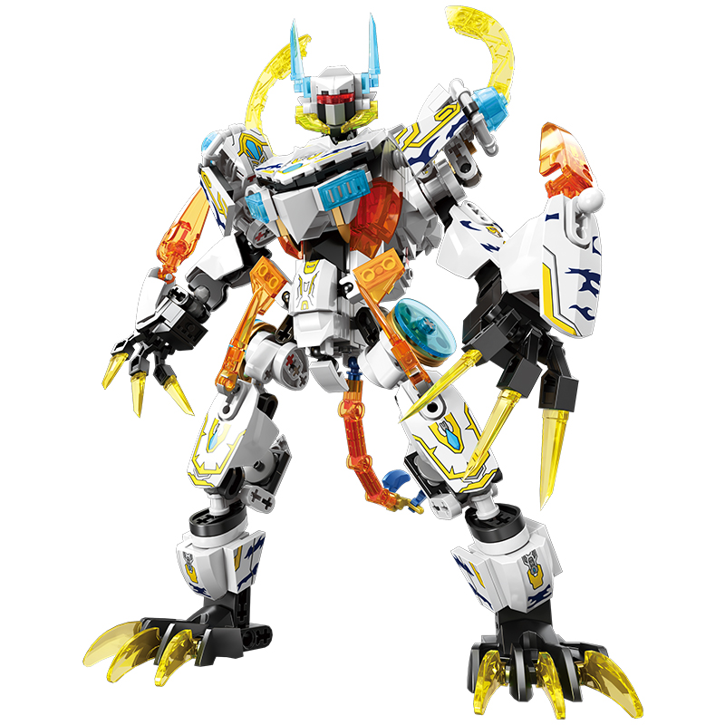 2in1 White Tiger Mecha Buildin - Model Kit Mecha ulasan dan harga