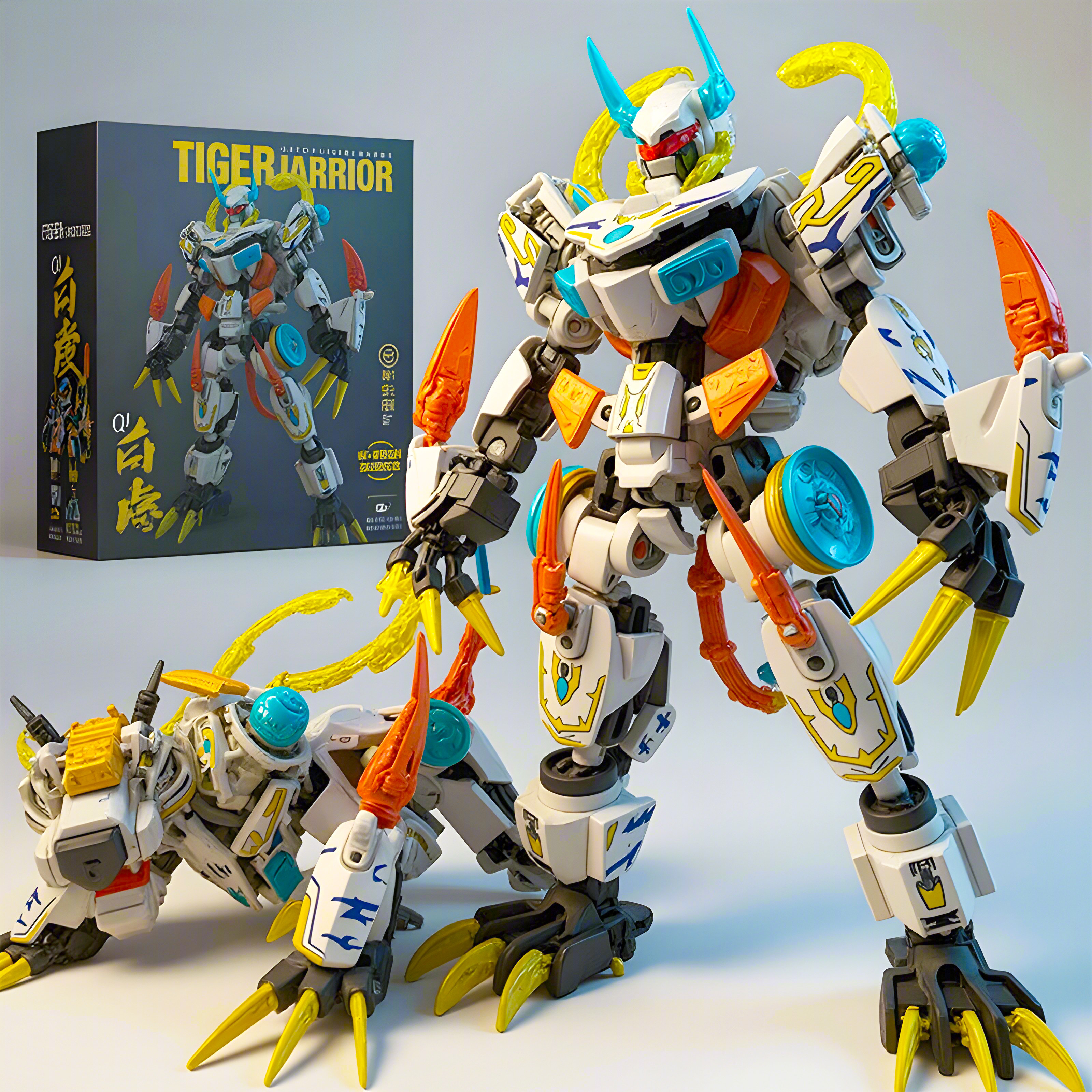2in1 White Tiger Mecha Buildin - Model Kit Mecha ulasan dan harga