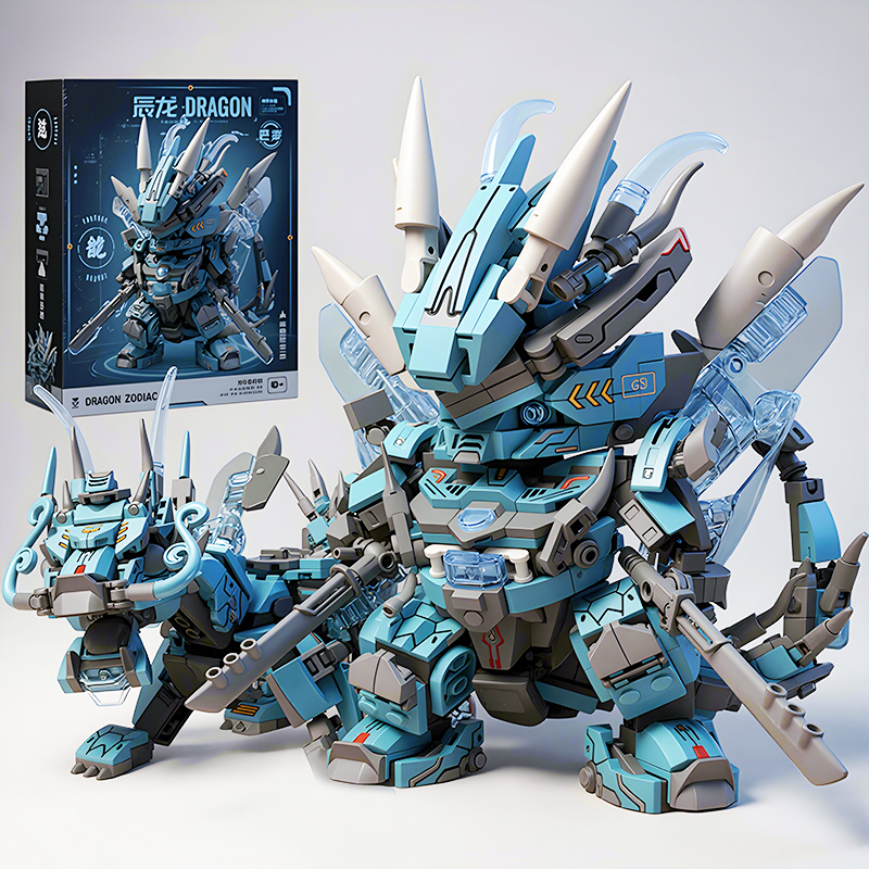 2 in 1 Transformable Mecha Rob - Model Kit Mecha ulasan dan harga