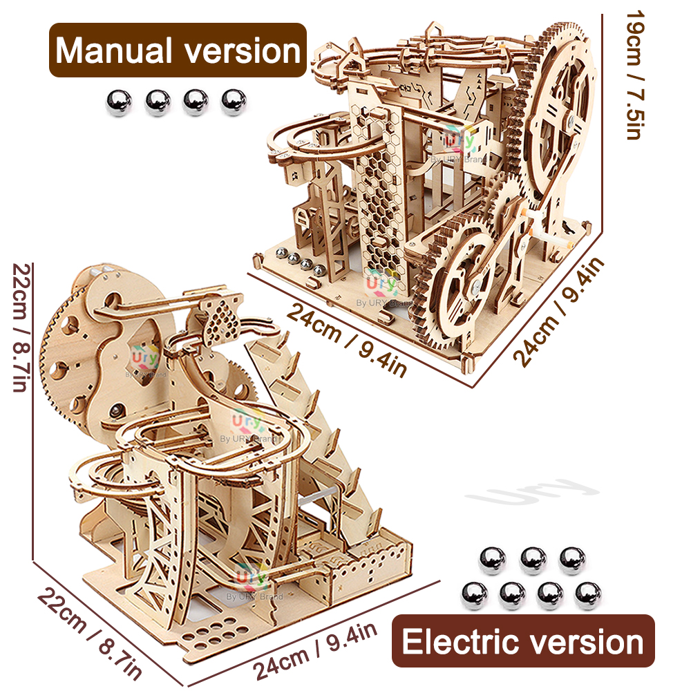 Ury 3D Wooden Puzzle Marble Ru - Model Kit Runner ulasan dan harga