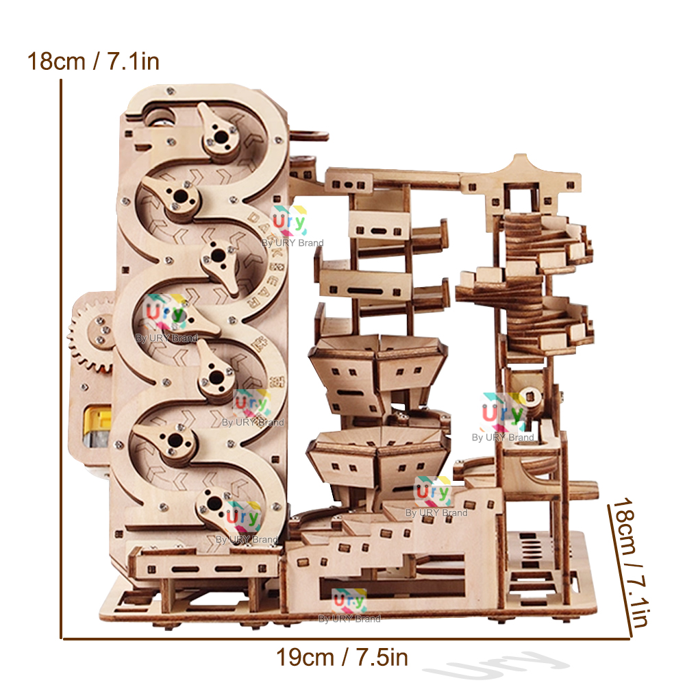Ury 3D Wooden Puzzle Electric  - Model Kit Runner ulasan dan harga
