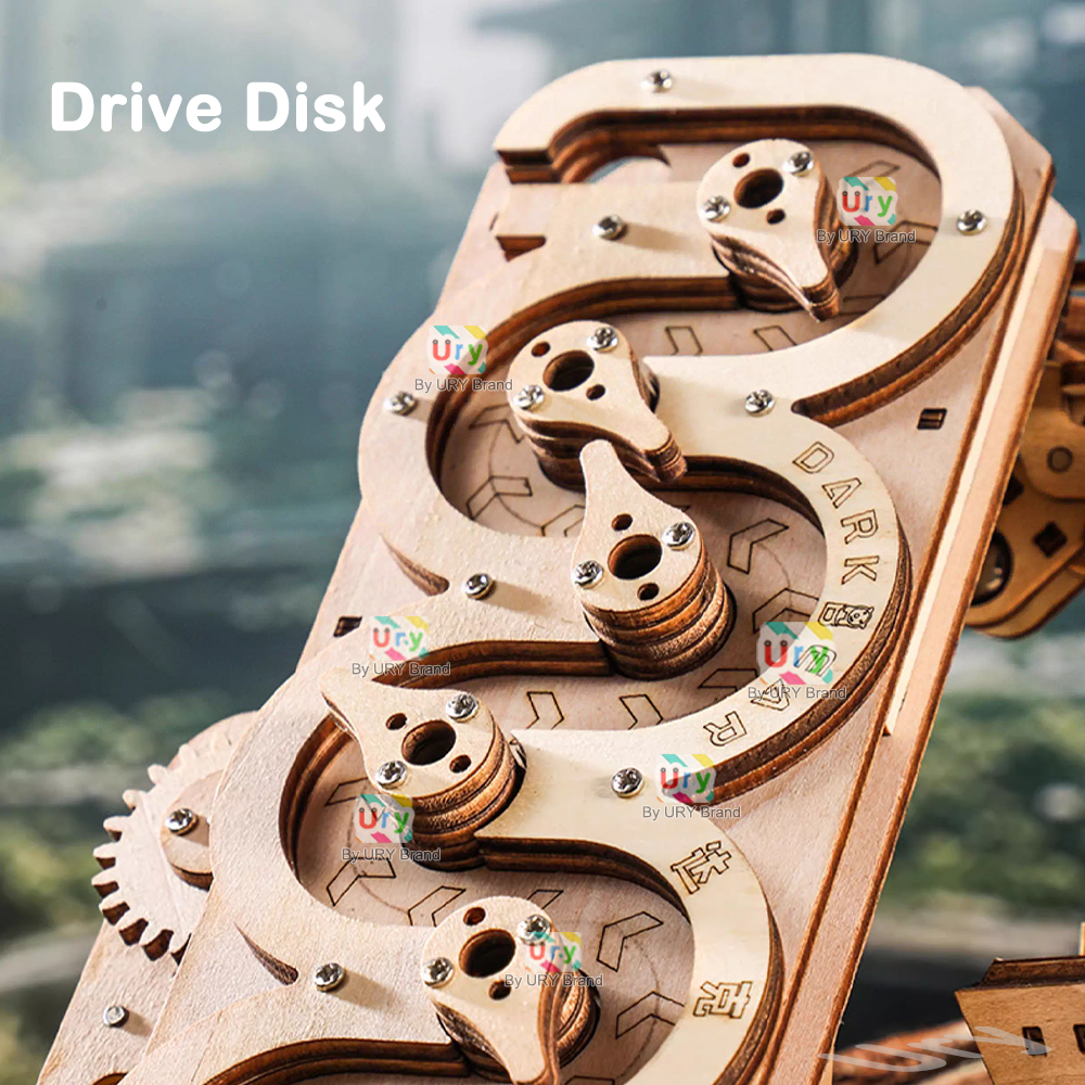 Ury 3D Wooden Puzzle Electric  - Model Kit Runner ulasan dan harga