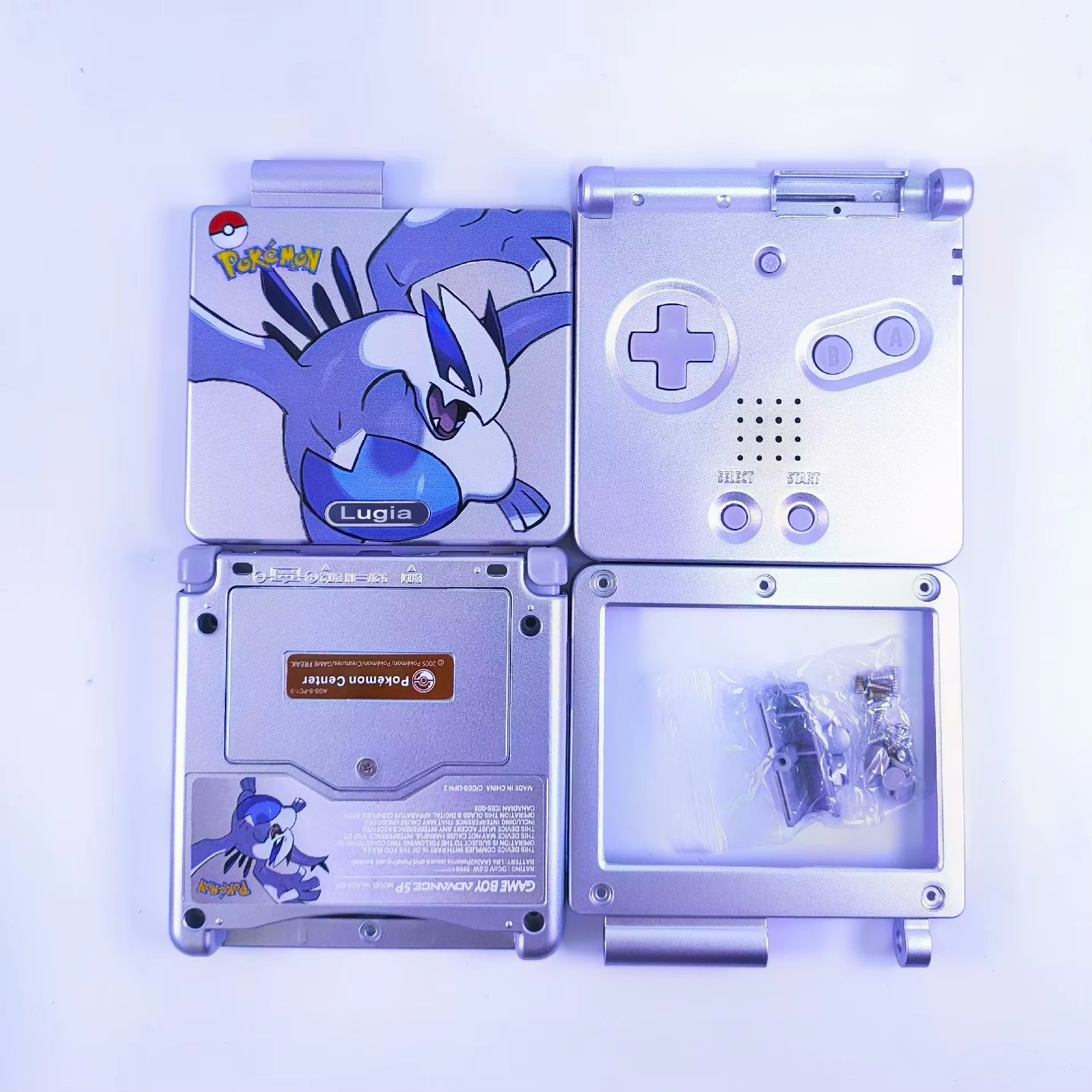 GBA SP Packaging and Shell Set - Model Kit Lugia ulasan dan harga