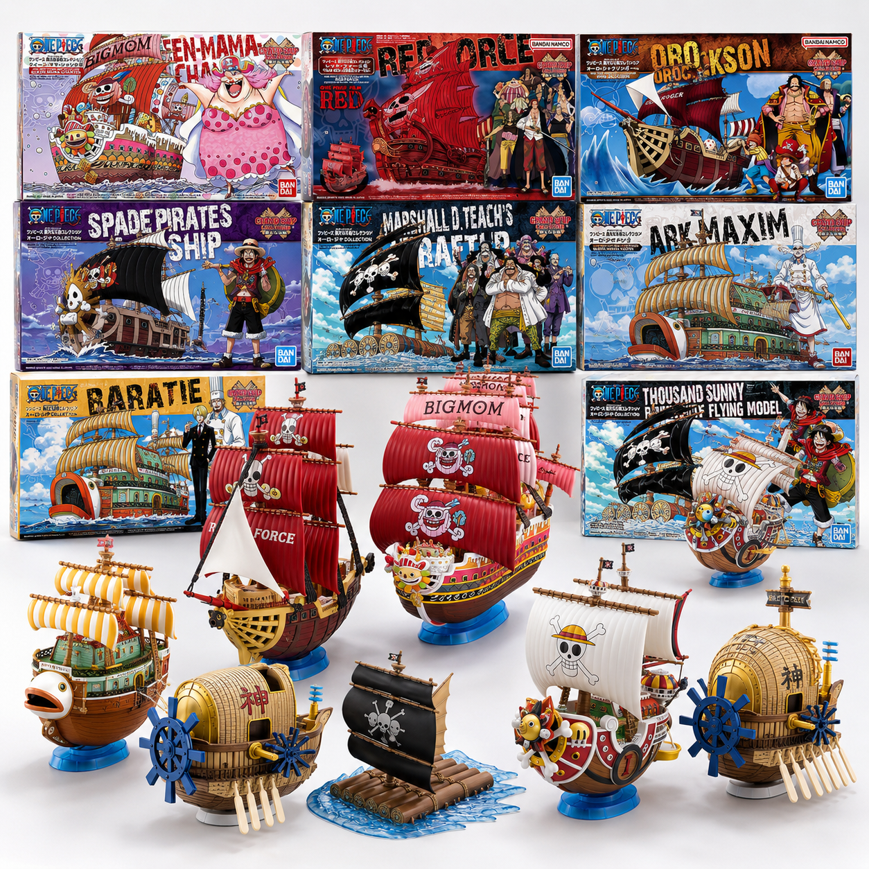 Bandai One Piece Grand Ship Co - Model Kit One Piece Going Merry ulasan dan harga