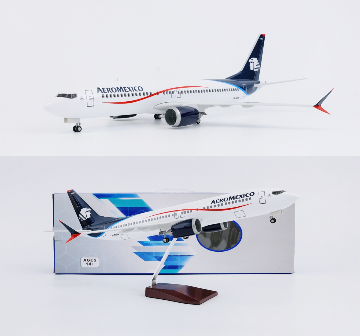 47cm AeroMexico B737MAX Airpla - Model Kit Plane ulasan dan harga
