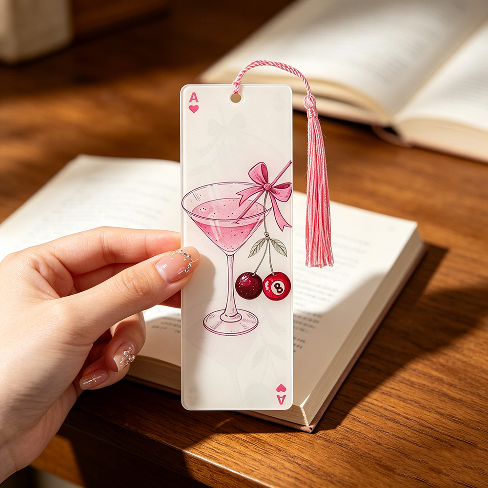 Cute Pink Acrylic Bookmarks Ta - Model Kit Markers ulasan dan harga