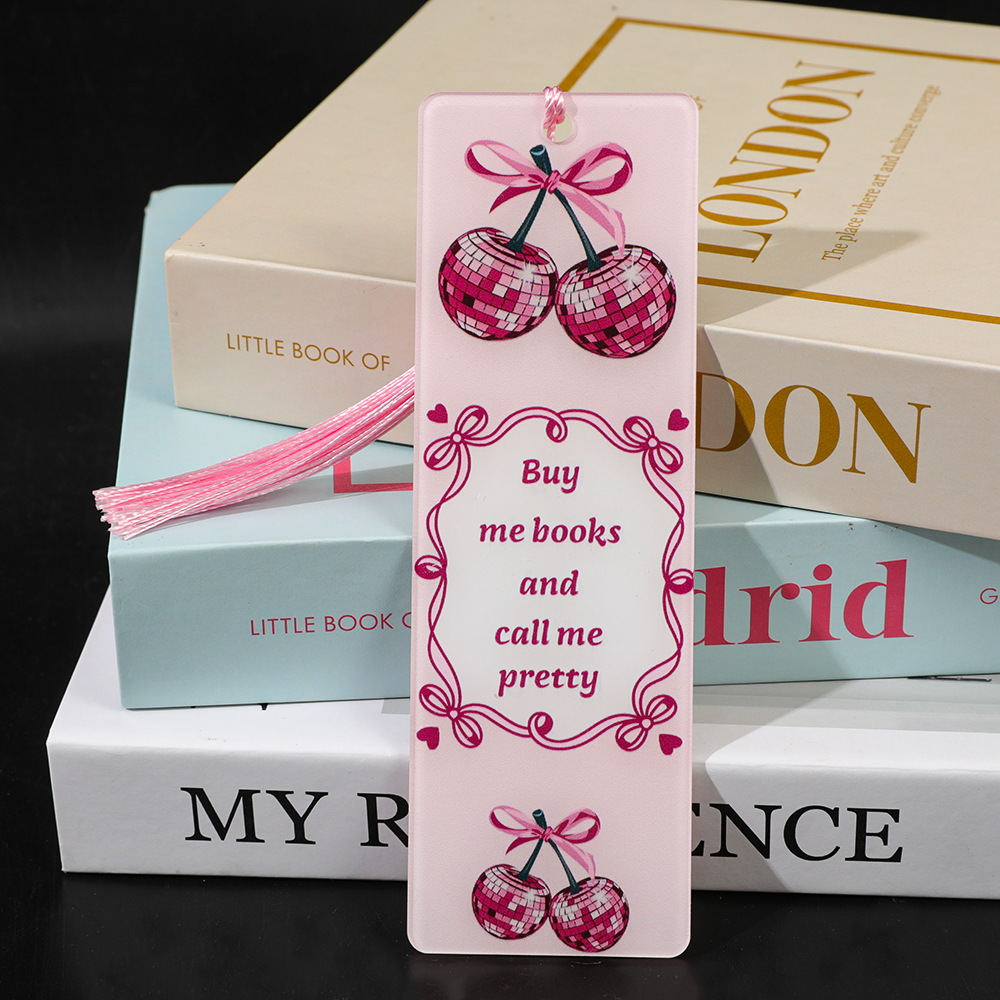 Cute Pink Acrylic Bookmarks Ta - Model Kit Markers ulasan dan harga