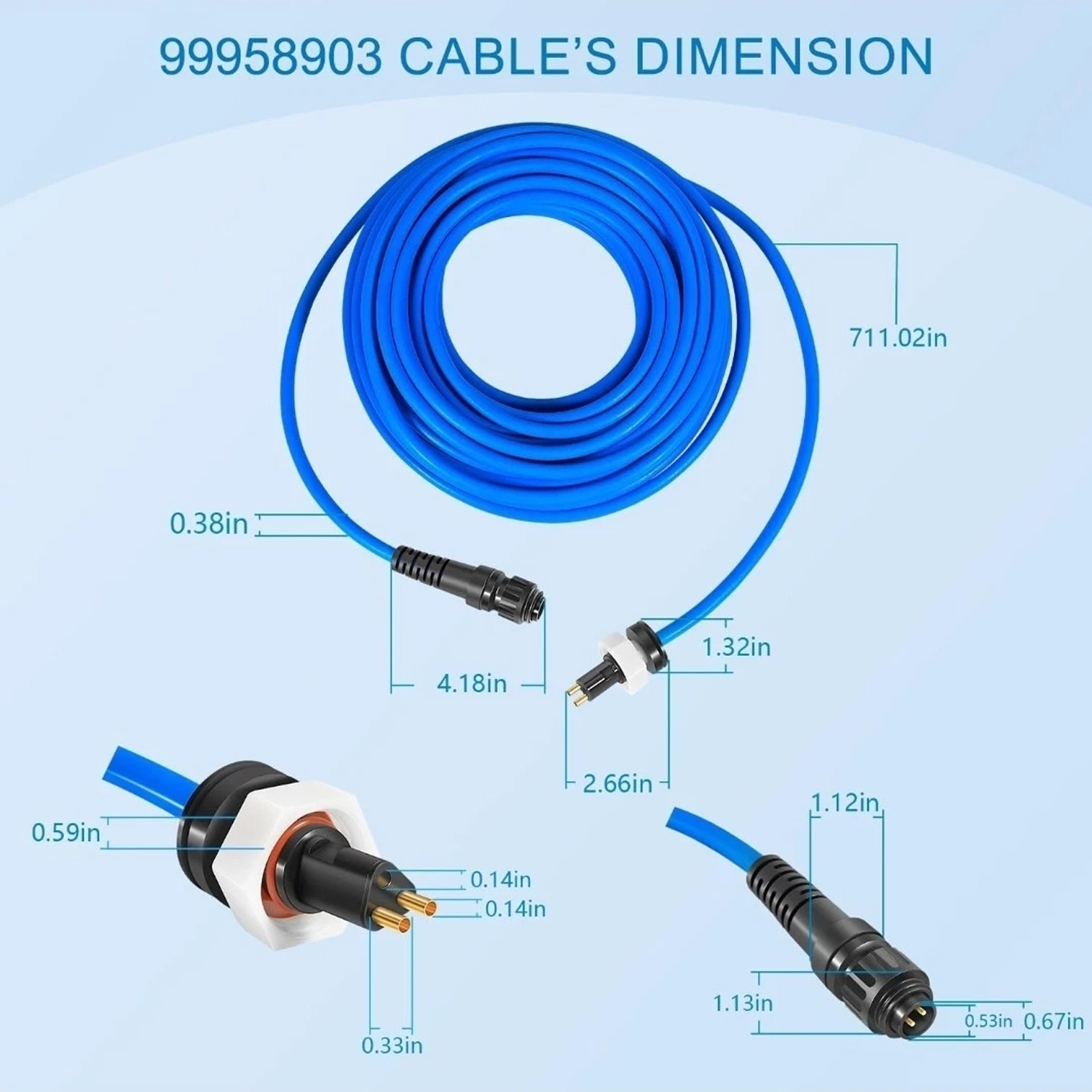 18M (60ft) , 2 Wire, 99958903- - Model Kit Lancelot ulasan dan harga