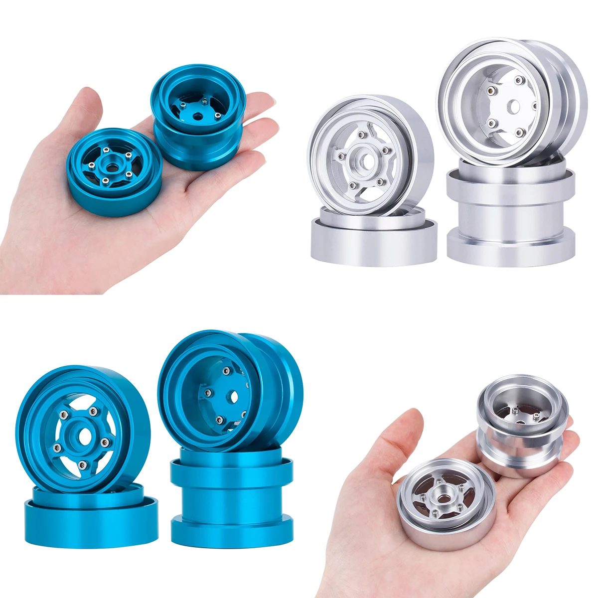 Aluminum Beadlock Wheels for 1 - Model Kit Tamiya ulasan dan harga