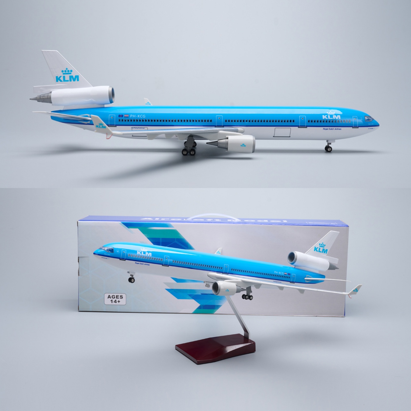 47cm 1/130 Scale Airplanes KLM - Model Kit Plane ulasan dan harga